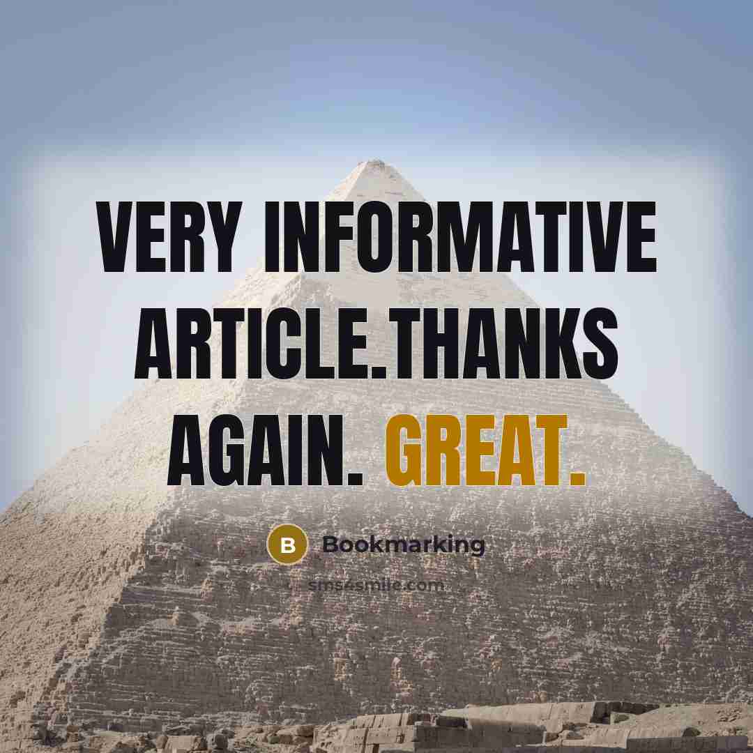 “Very informative article.Thanks Again. Great.” quote by Bookmarking