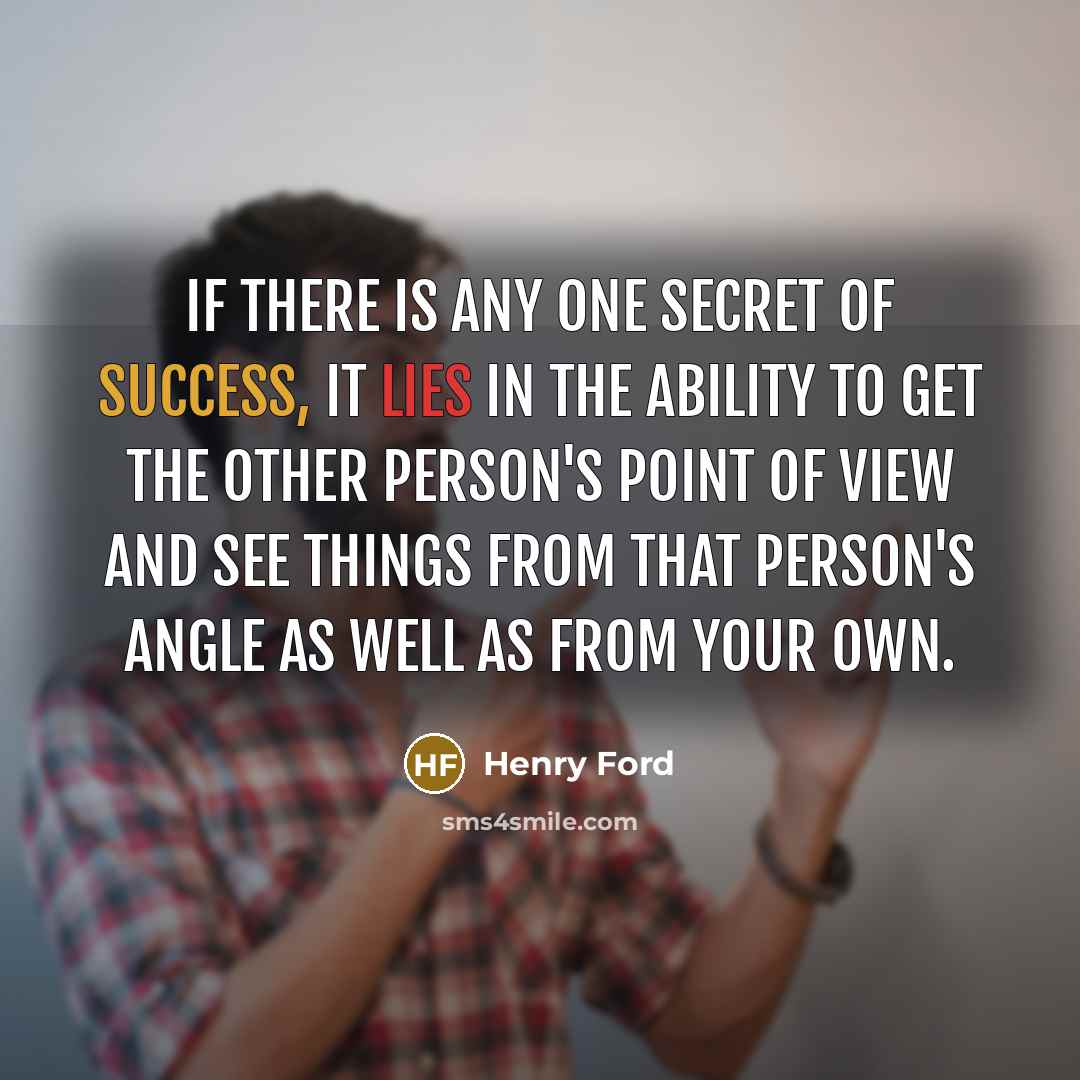 “If there is any one secret of success, it lies…” quote by Henry Ford