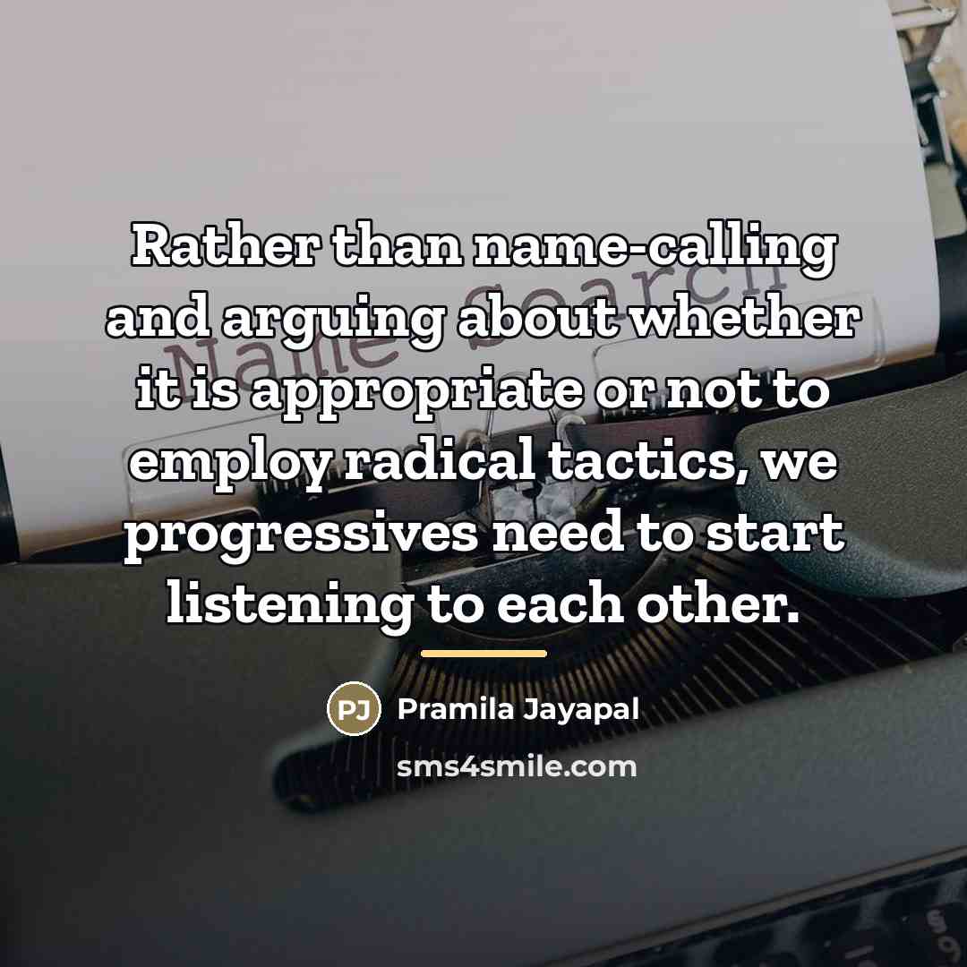 “Rather than name-calling and arguing about whether it is appropriate…” quote by Pramila Jayapal