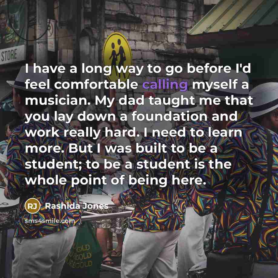 “I have a long way to go before I'd feel…” quote by Rashida Jones