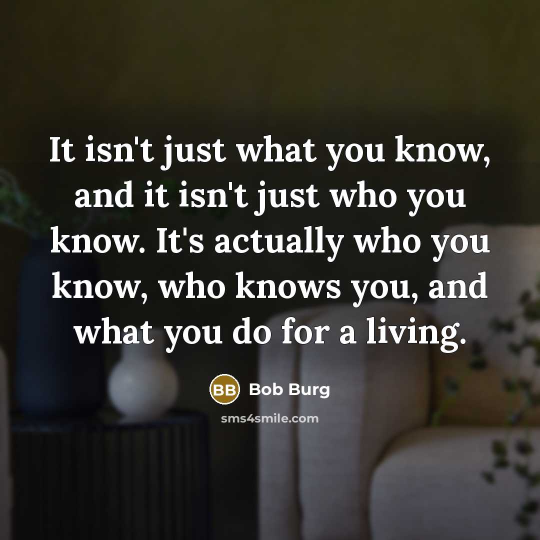 “It isn't just what you know, and it isn't just…” quote by Bob Burg