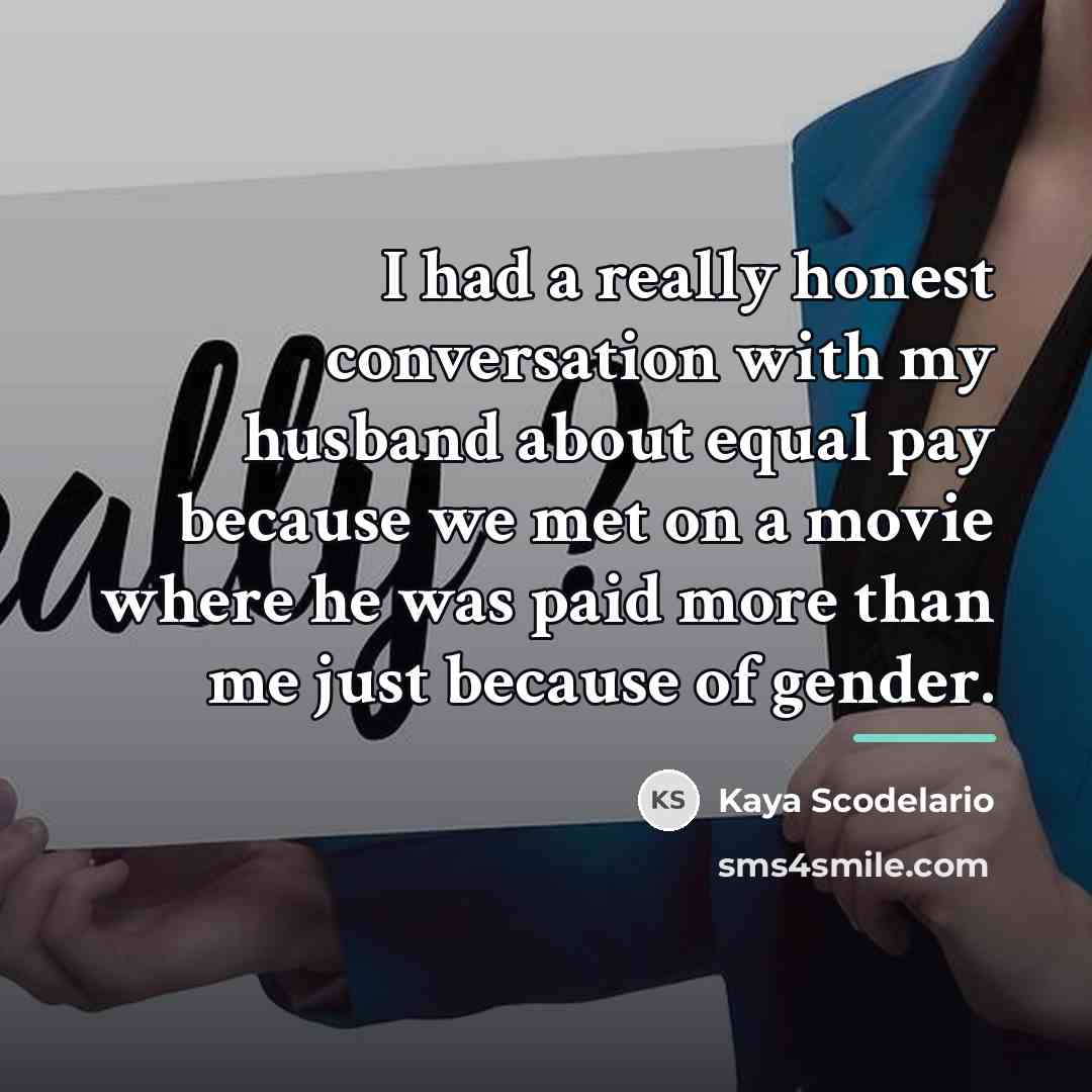 “I had a really honest conversation with my husband about…” quote by Kaya Scodelario