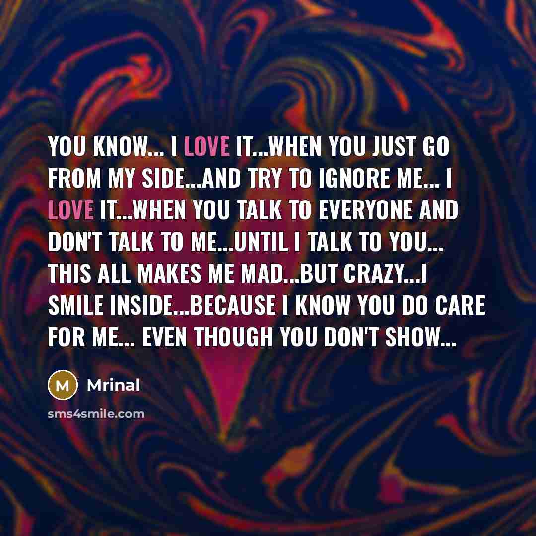 “You know... I love it...when you just go from my…” quote by Mrinal