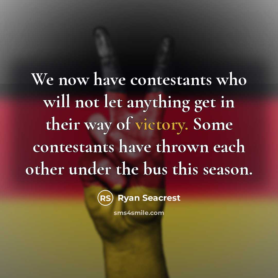 “We now have contestants who will not let anything get…” quote by Ryan Seacrest