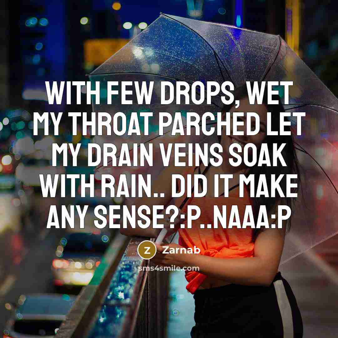 “With few drops, Wet my throat parched Let my drain…” quote by Zarnab