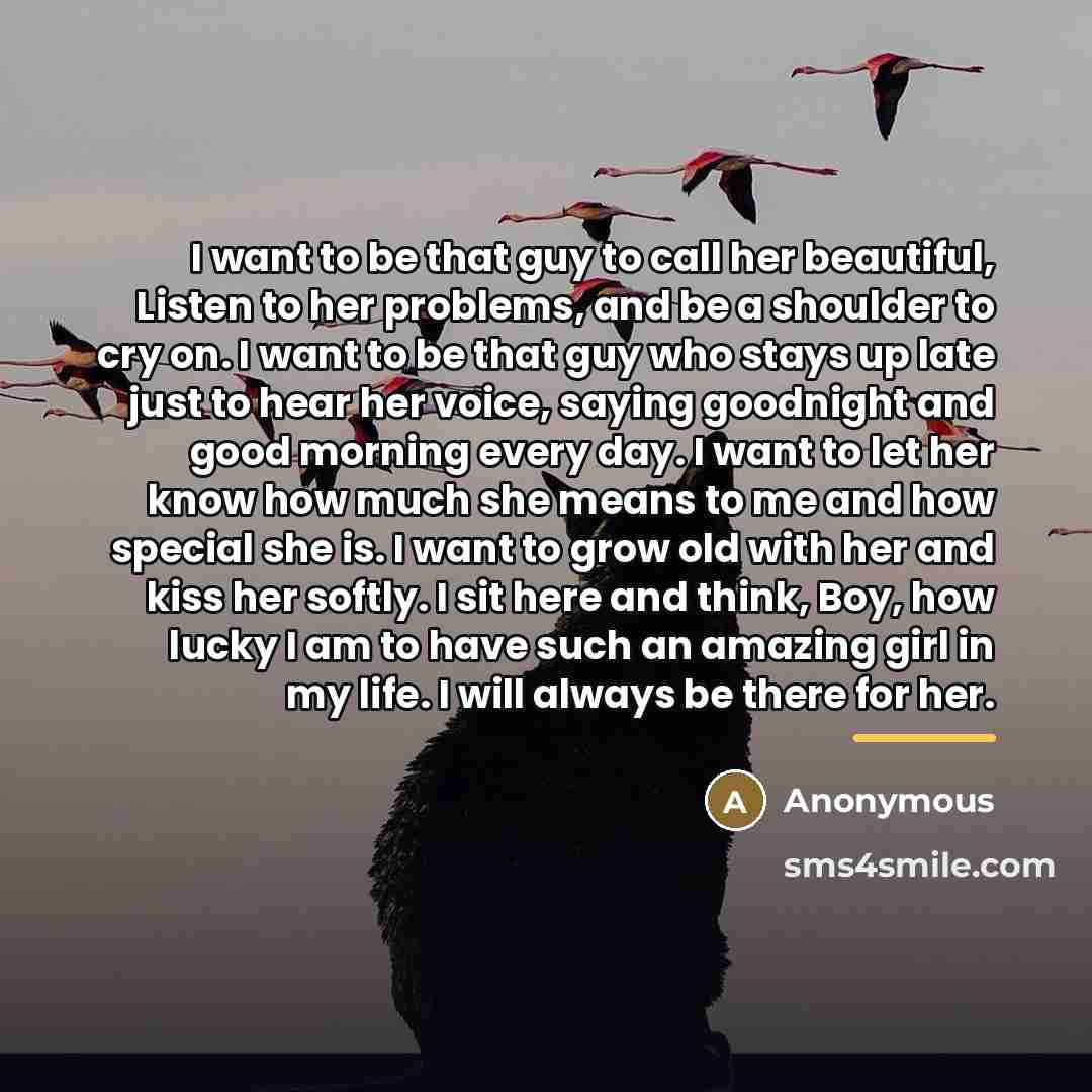 “I want to be that guy to call her beautiful,…” quote by Cameron Burzynski