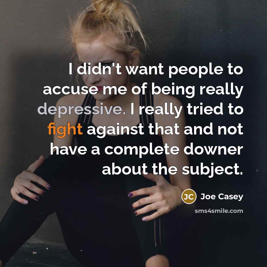 “I didn't want people to accuse me of being really…” quote by Joe Casey