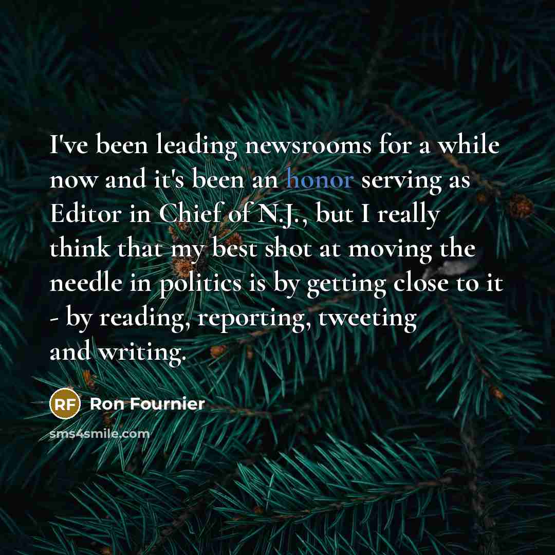 “I've been leading newsrooms for a while now and it's…” quote by Ron Fournier