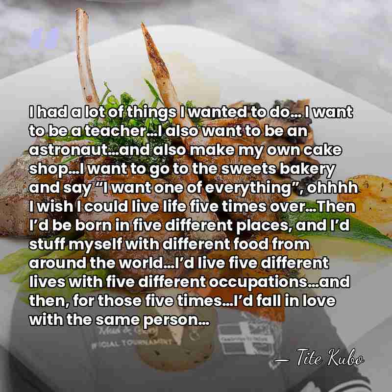 I had a lot of things I wanted to do… I want&hellip; - Tite Kubo