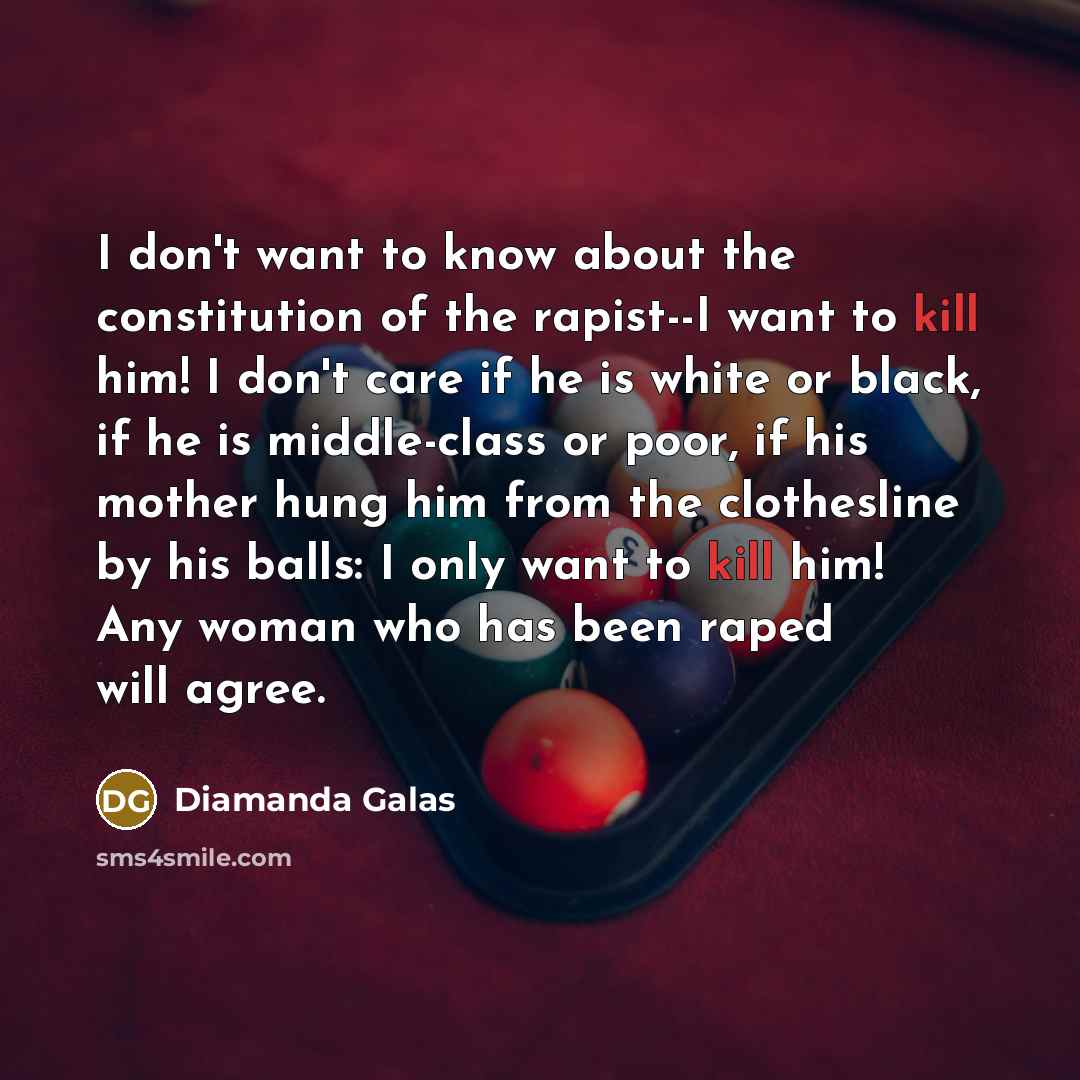 “I don't want to know about the constitution of the…” quote by Diamanda Galas