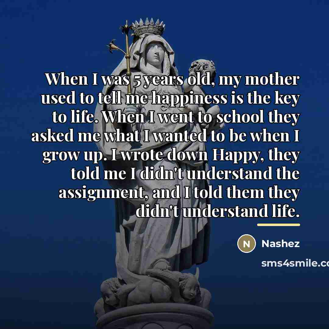 “When I was 5 years old, my mother used to…” quote by Nashez