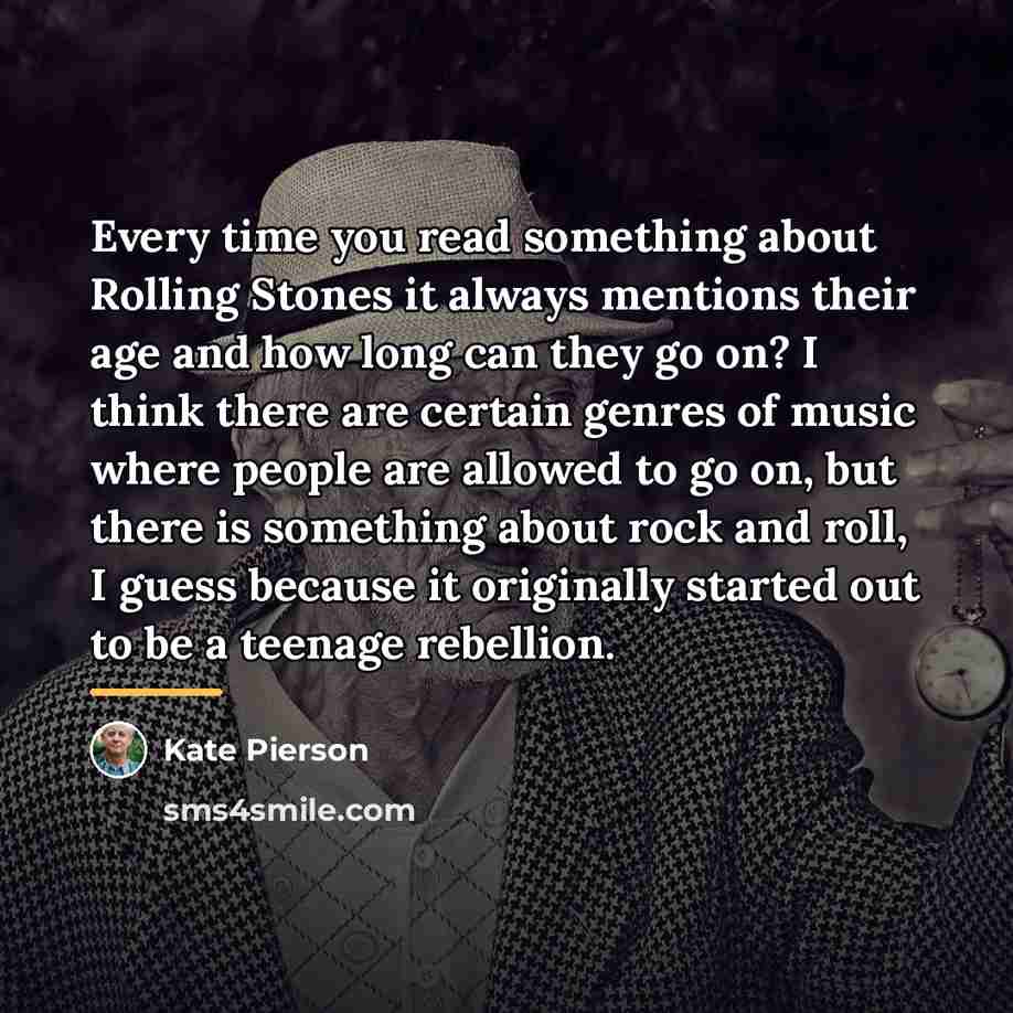 “Every time you read something about Rolling Stones it always…” quote by Kate Pierson