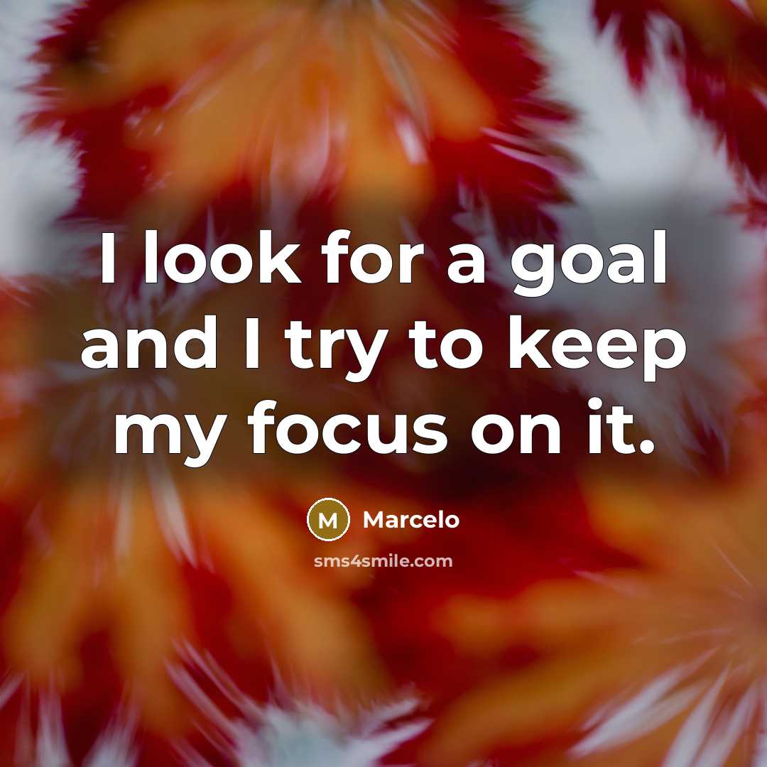 “I look for a goal and I try to keep…” quote by Marcelo