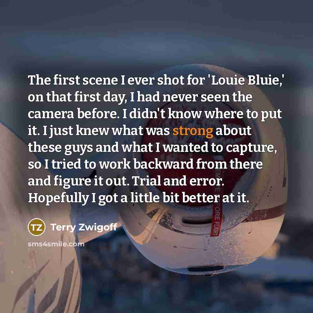 “The first scene I ever shot for 'Louie Bluie,' on…” quote by Terry Zwigoff