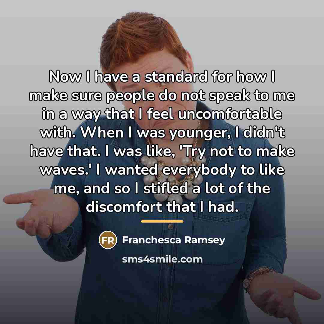 “Now I have a standard for how I make sure…” quote by Franchesca Ramsey