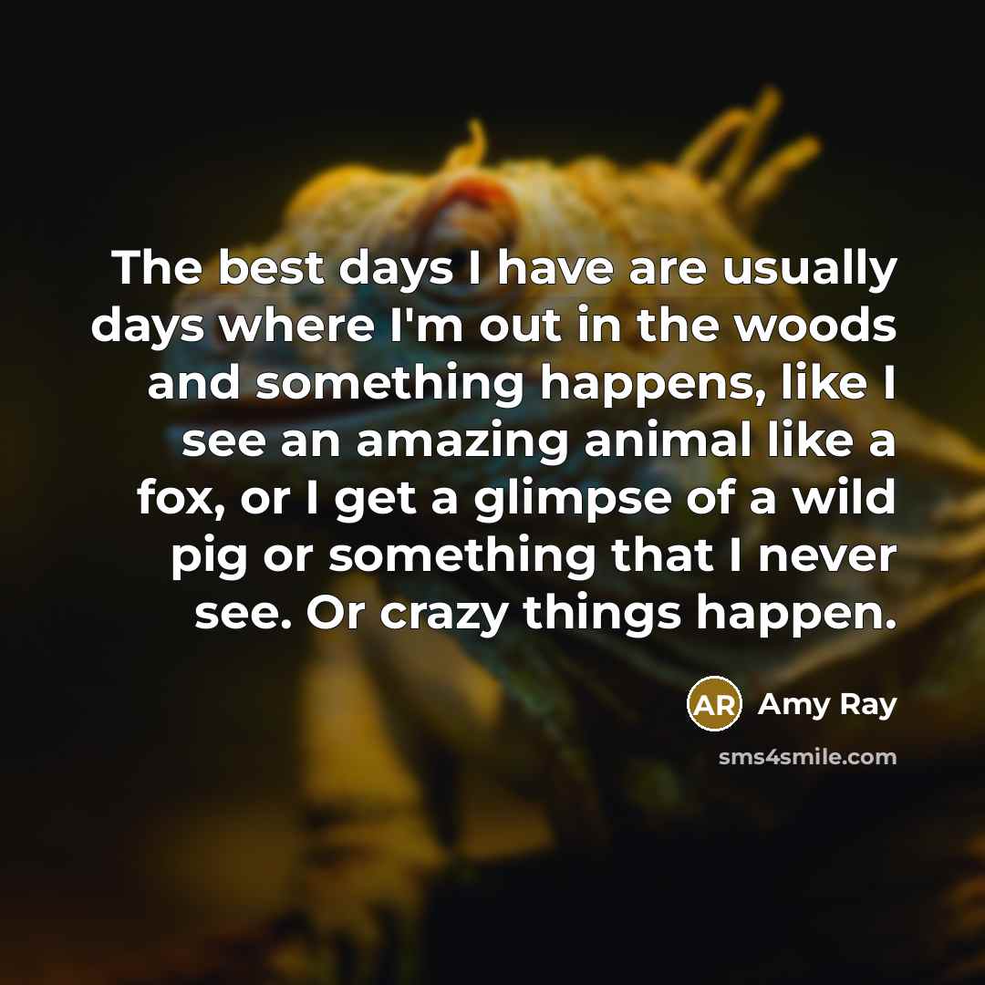 “The best days I have are usually days where I'm…” quote by Amy Ray