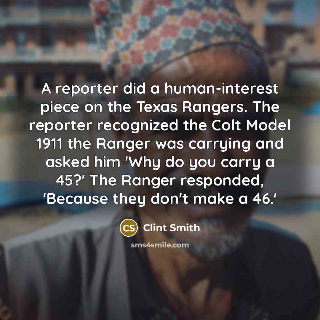 “A reporter did a human-interest piece on the Texas Rangers.…” quote by Clint Smith