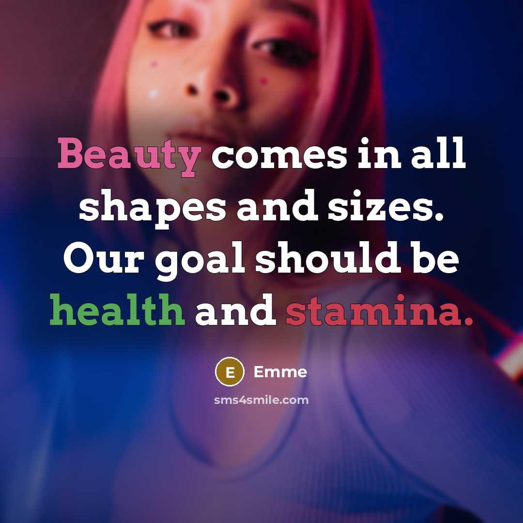 “Beauty comes in all shapes and sizes. Our goal should…” quote by Emme