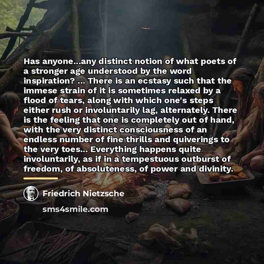 “Has anyone...any distinct notion of what poets of a stronger…” quote by Friedrich Nietzsche