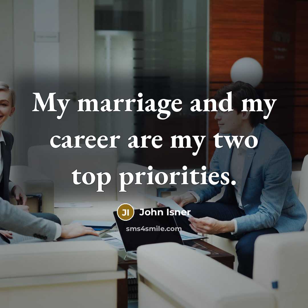 “My marriage and my career are my two top priorities.…” quote by John Isner