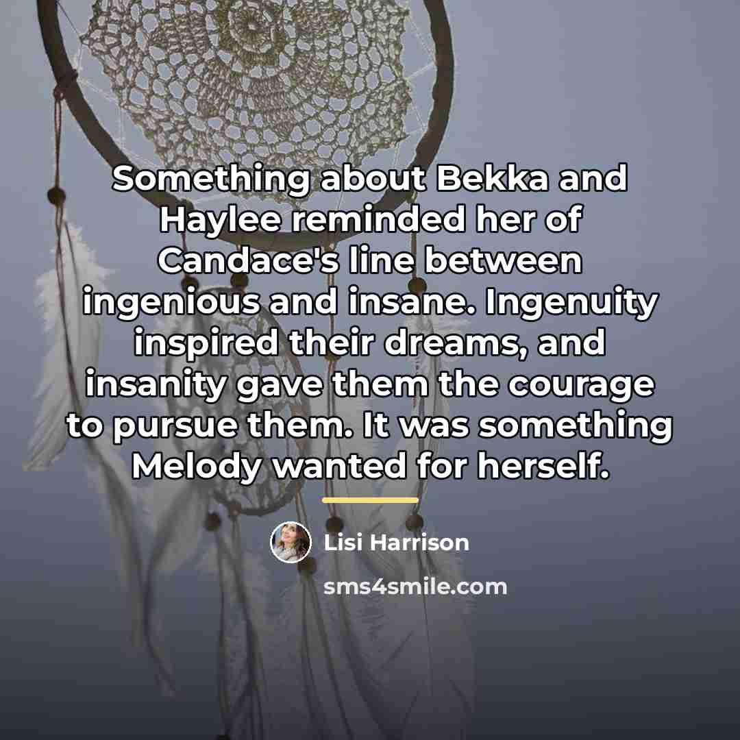 “Something about Bekka and Haylee reminded her of Candace's line…” quote by Lisi Harrison