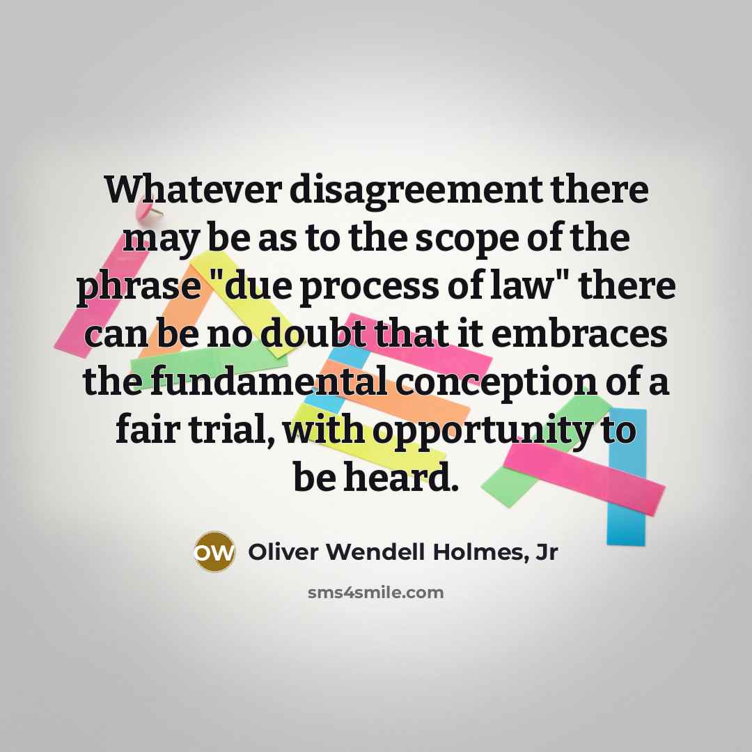 “Whatever disagreement there may be as to the scope of…” quote by Oliver Wendell Holmes, Jr