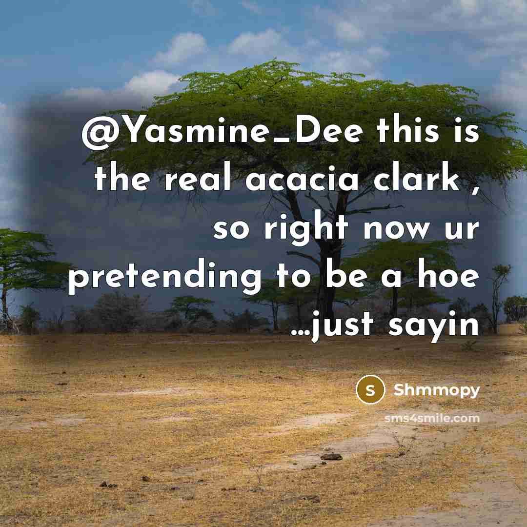 “@Yasmine_Dee this is the real acacia clark , so right…” quote by Shmmopy