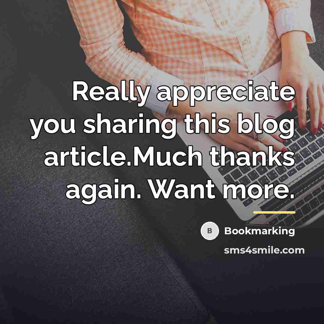 “Really appreciate you sharing this blog article.Much thanks again. Want…” quote by Bookmarking