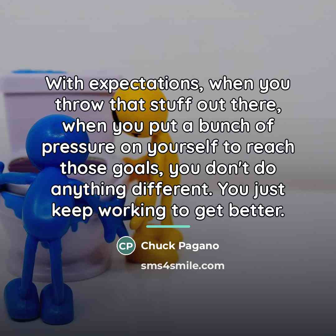 “With expectations, when you throw that stuff out there, when…” quote by Chuck Pagano