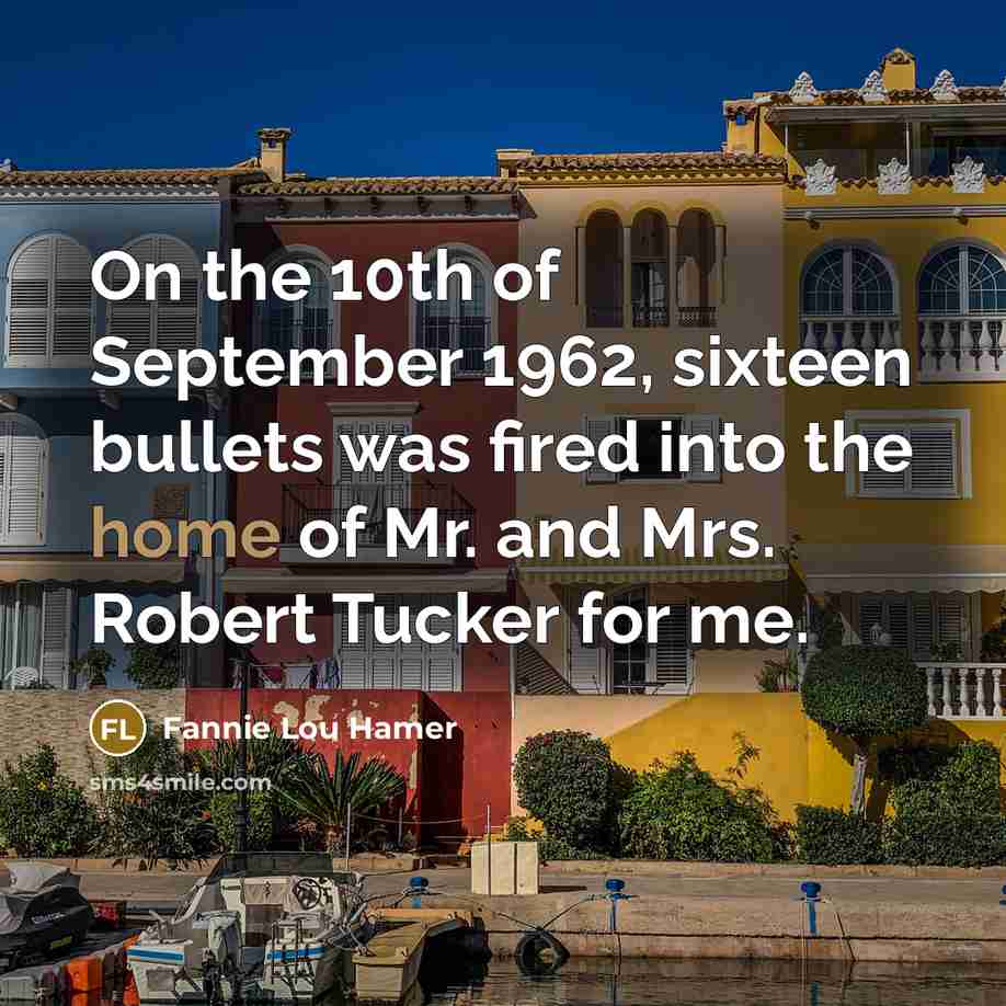 “On the 10th of September 1962, sixteen bullets was fired…” quote by Fannie Lou Hamer