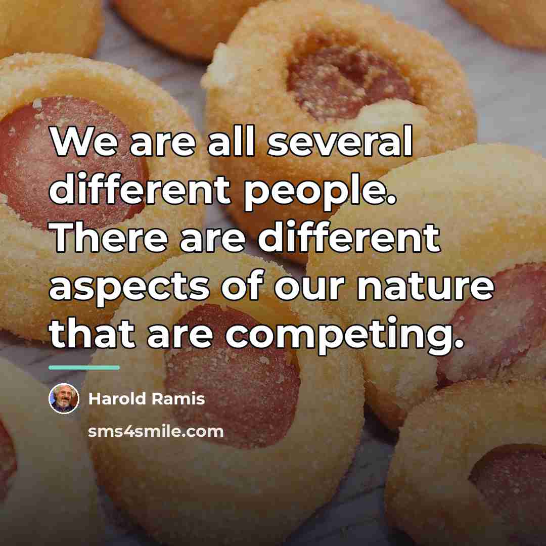 “We are all several different people. There are different aspects…” quote by Harold Ramis