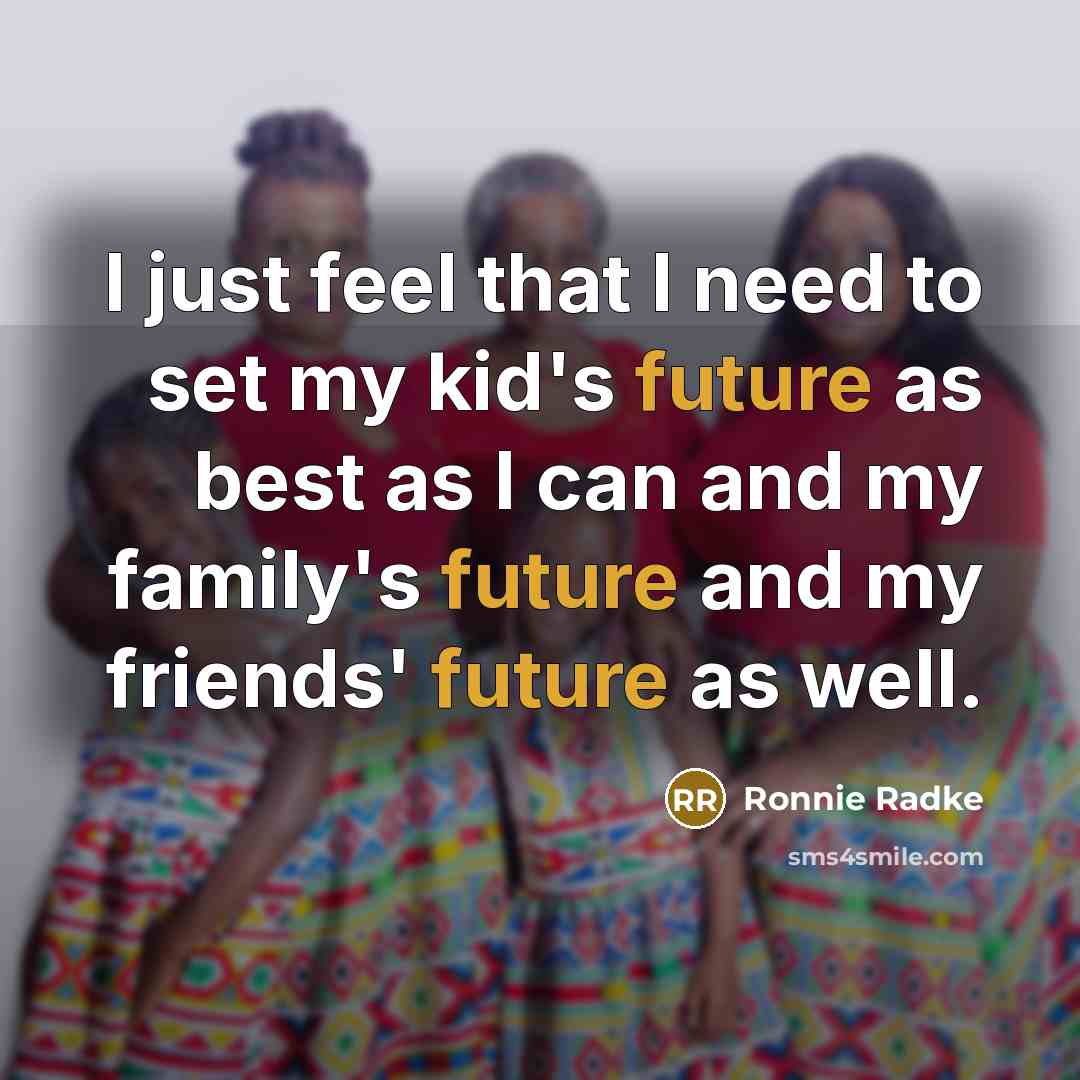 “I just feel that I need to set my kid's…” quote by Ronnie Radke