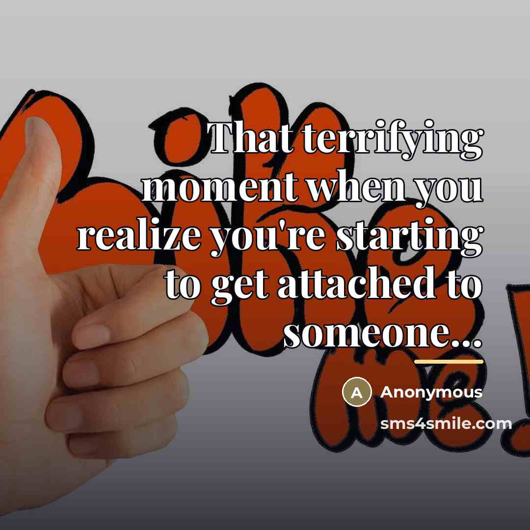 “That terrifying moment when you realize you're starting to get…” quote by Anonymous