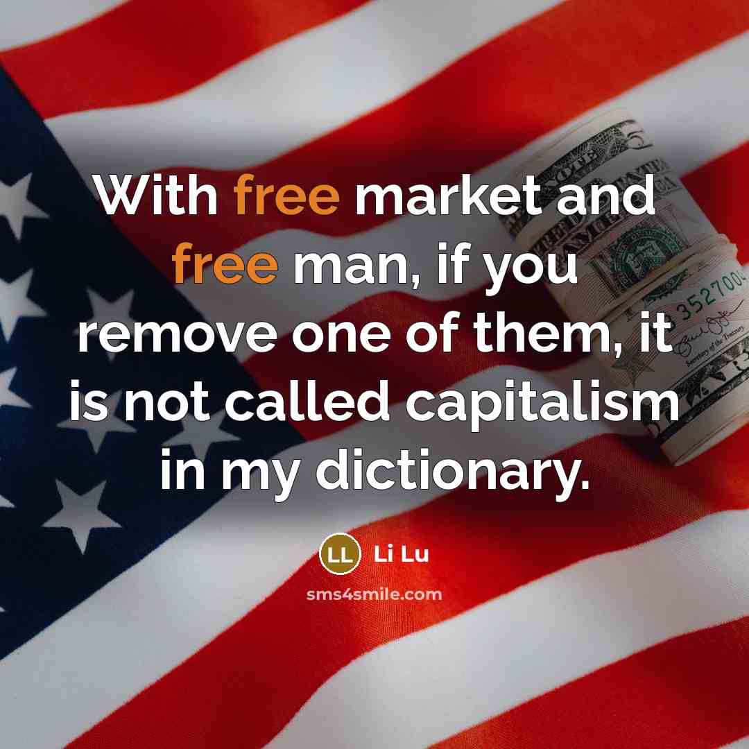 “With free market and free man, if you remove one…” quote by Li Lu