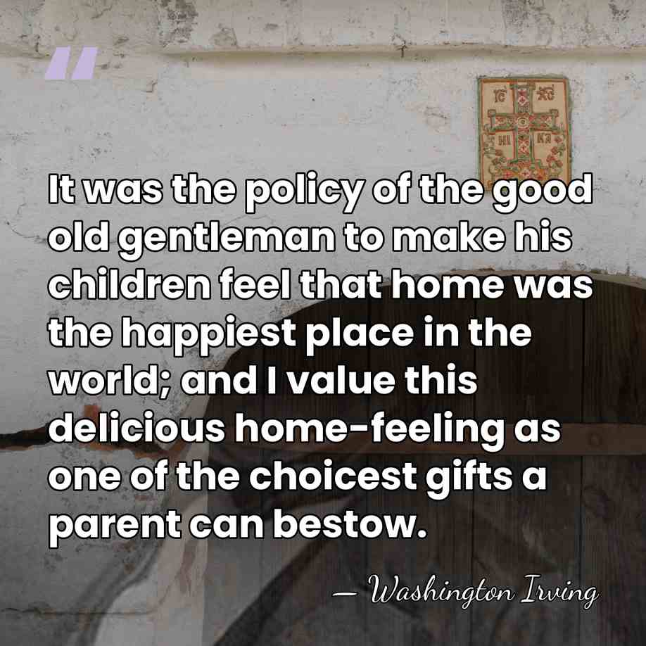 It was the policy of the good old gentleman to make his&hellip; - Washington Irving