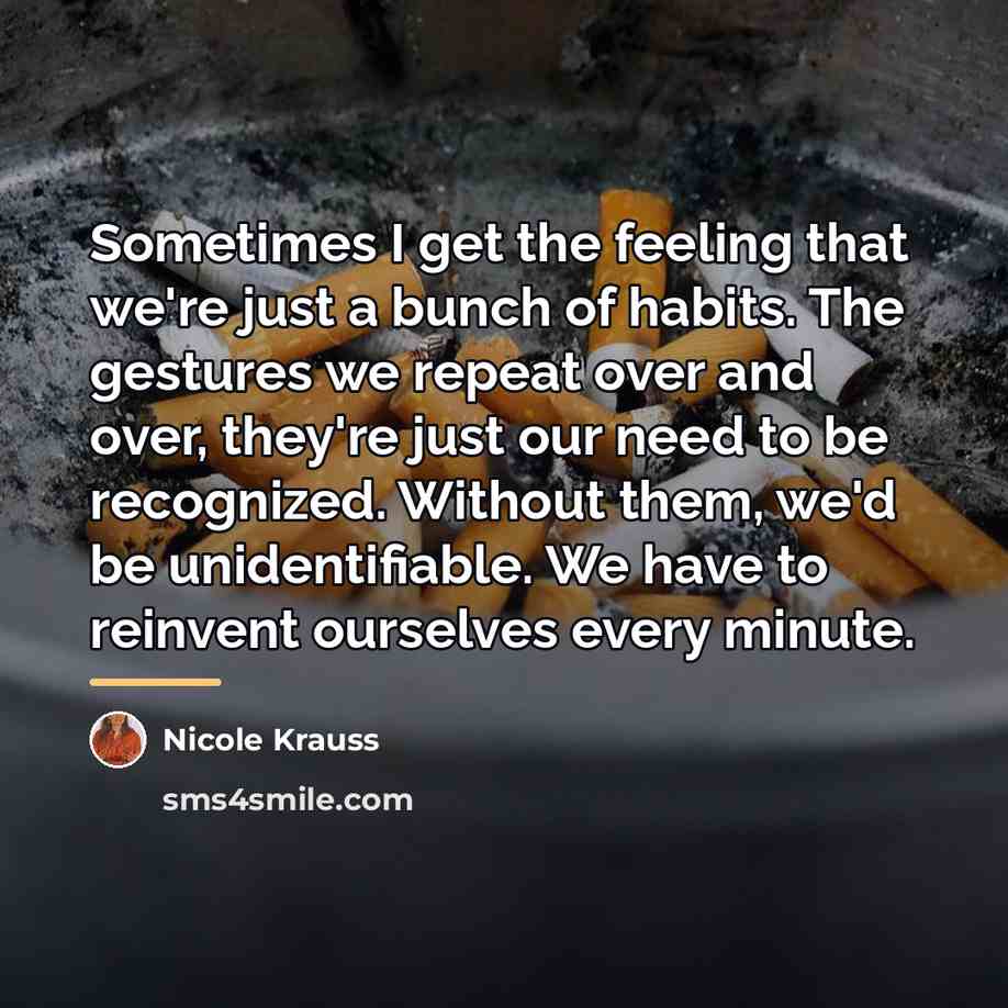 “Sometimes I get the feeling that we're just a bunch…” quote by Nicole Krauss