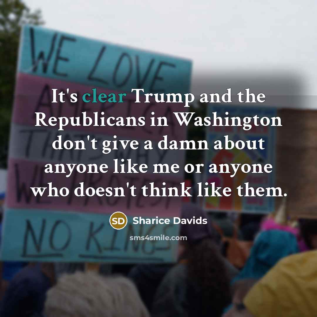 “It's clear Trump and the Republicans in Washington don't give…” quote by Sharice Davids