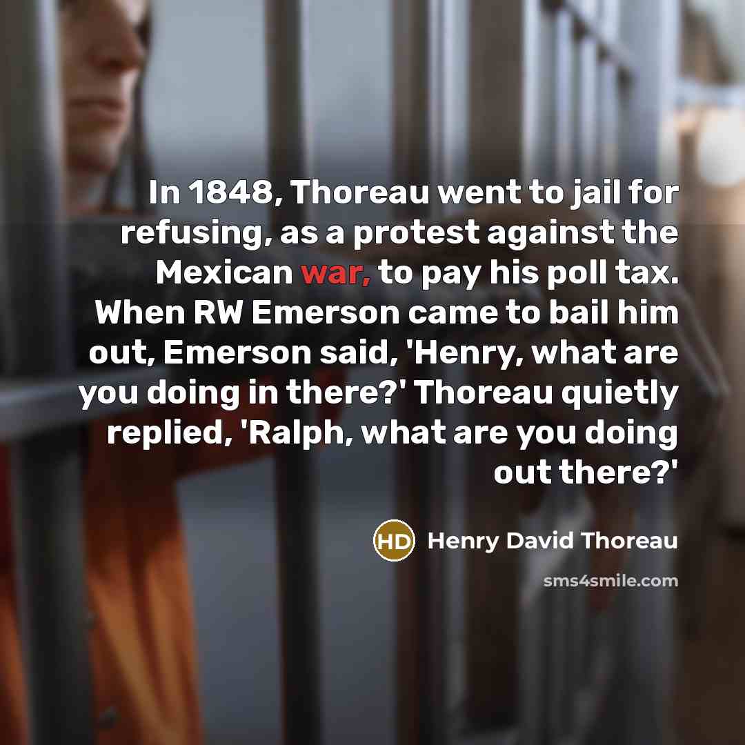 “In 1848, Thoreau went to jail for refusing, as a…” quote by Henry David Thoreau