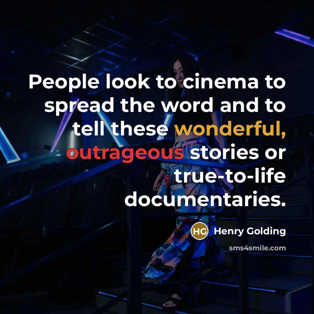 “People look to cinema to spread the word and to…” quote by Henry Golding