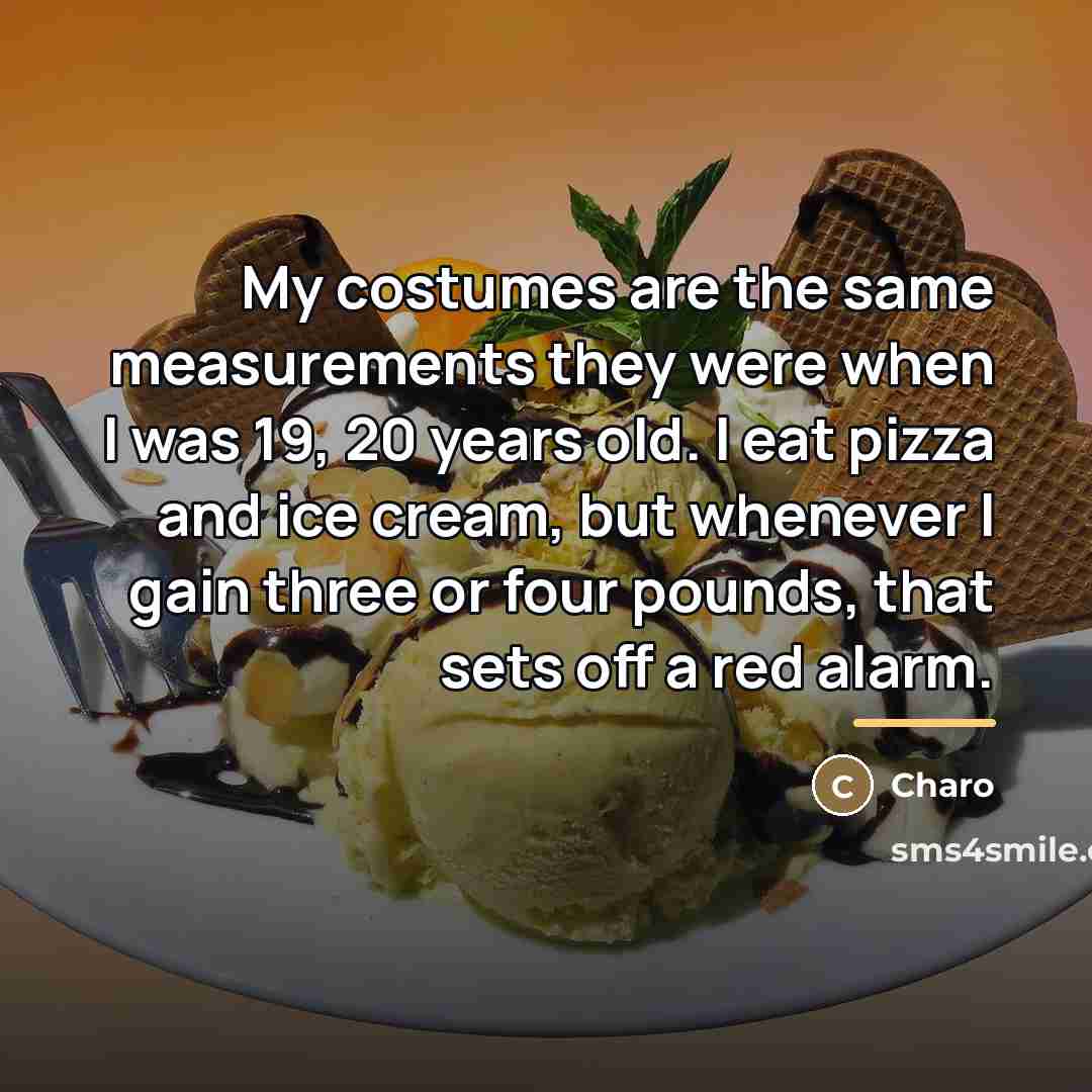 “My costumes are the same measurements they were when I…” quote by Charo
