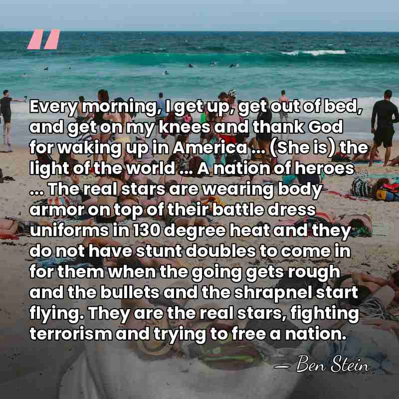 Every morning, I get up, get out of bed, and get on&hellip; - Ben Stein