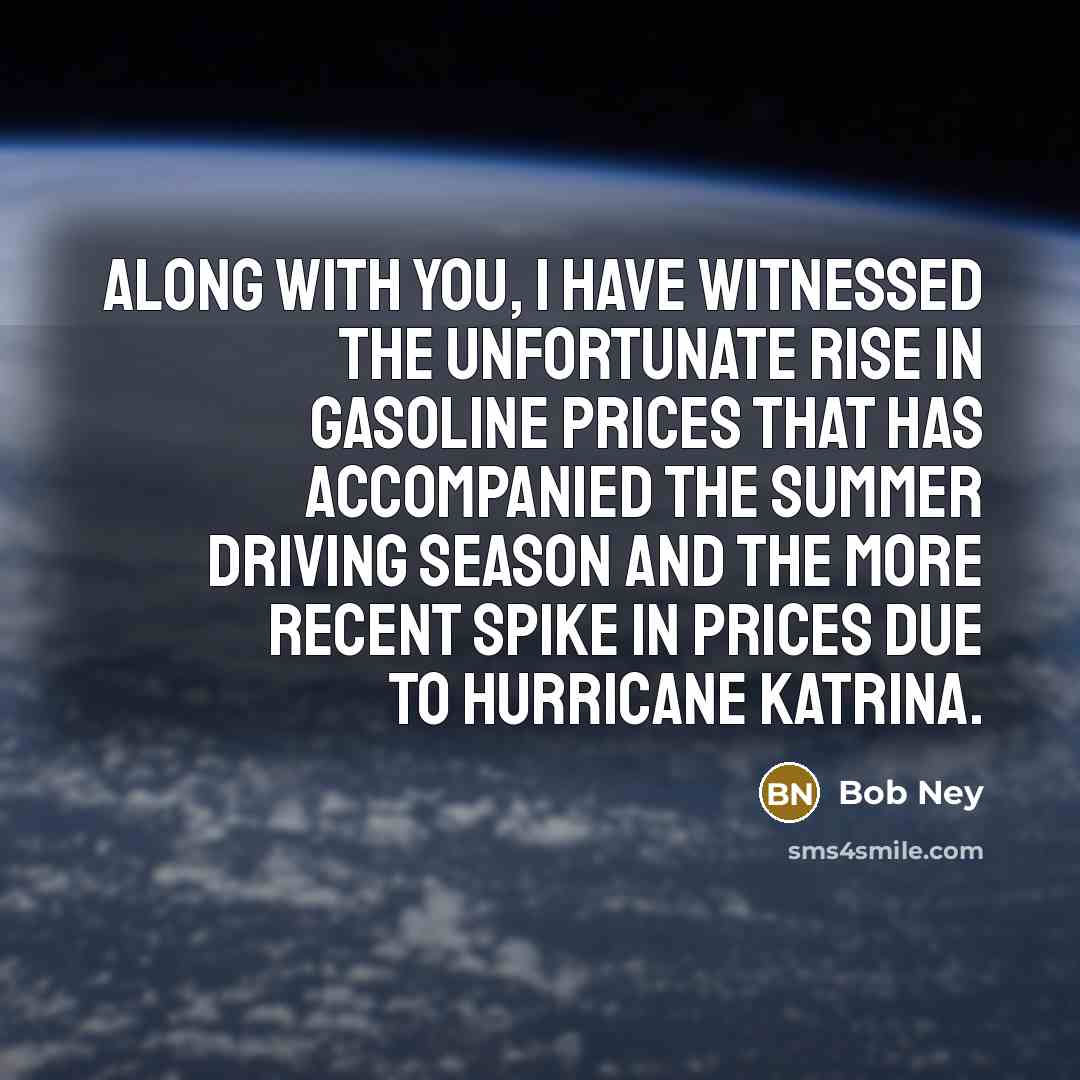“Along with you, I have witnessed the unfortunate rise in…” quote by Bob Ney