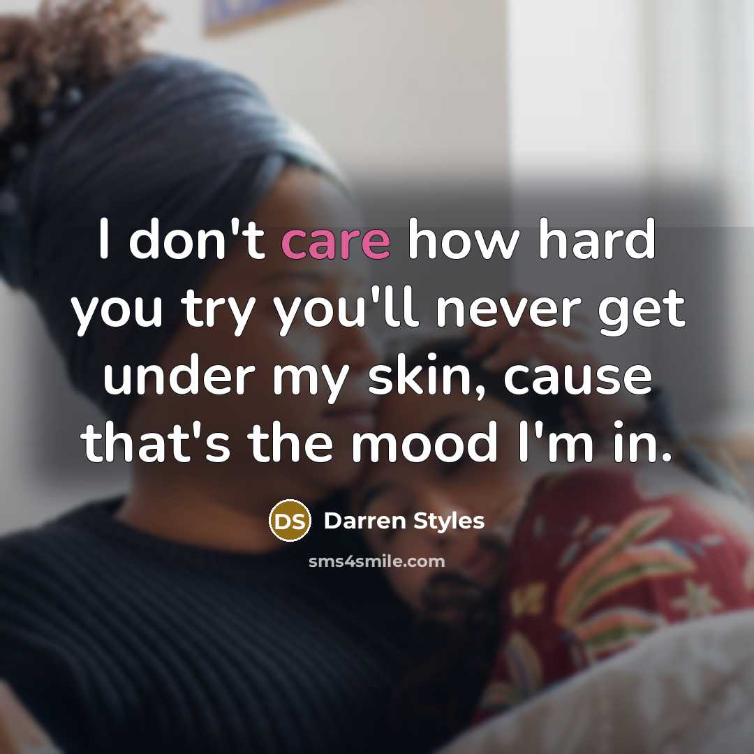 “I don't care how hard you try you'll never get…” quote by Darren Styles