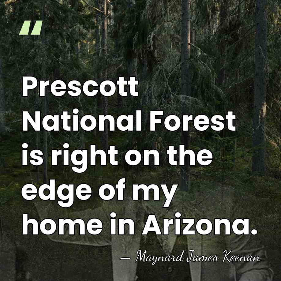 Prescott National Forest is right on the edge of my home in&hellip; - Maynard James Keenan