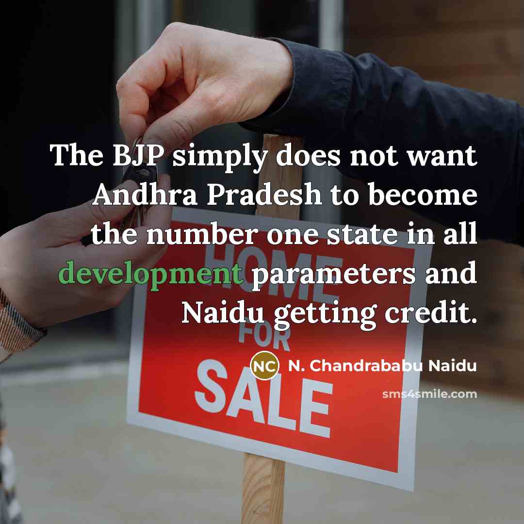 “The BJP simply does not want Andhra Pradesh to become…” quote by N. Chandrababu Naidu