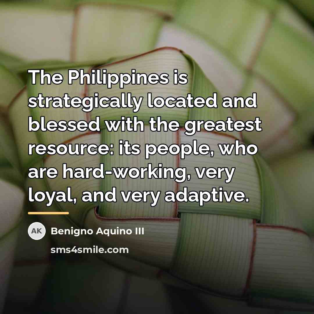 “The Philippines is strategically located and blessed with the greatest…” quote by Benigno Aquino III