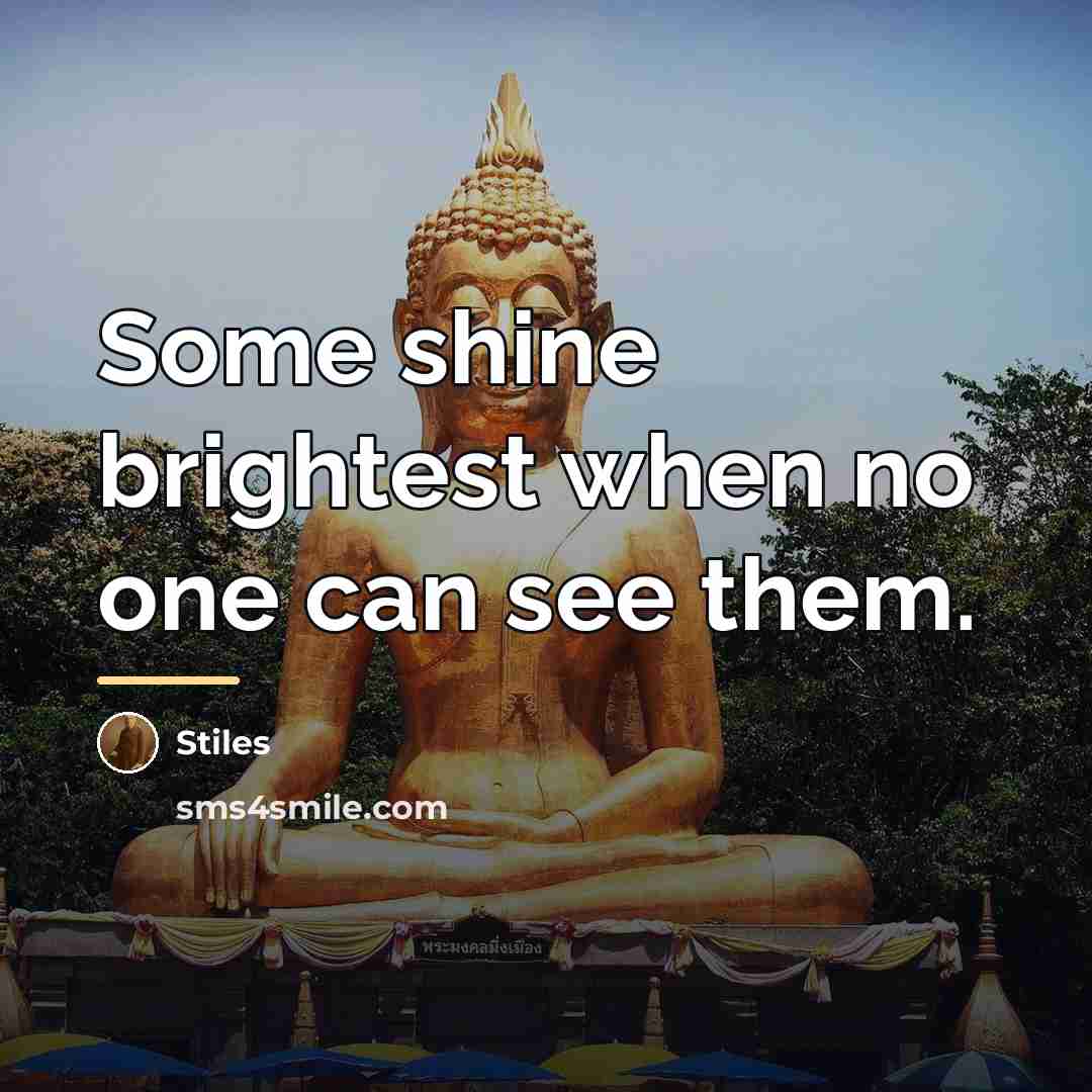 “Some shine brightest when no one can see them.…” quote by Stiles