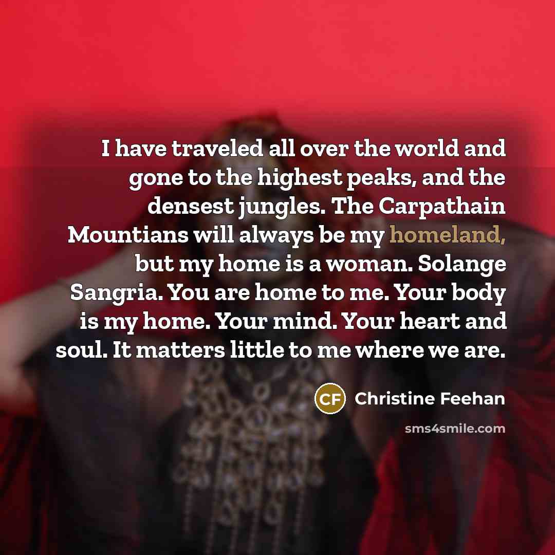 “I have traveled all over the world and gone to…” quote by Christine Feehan