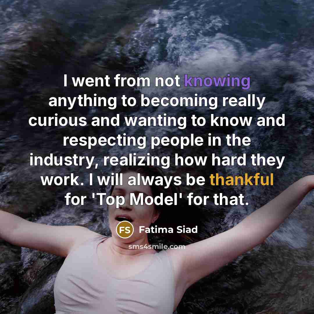 “I went from not knowing anything to becoming really curious…” quote by Fatima Siad