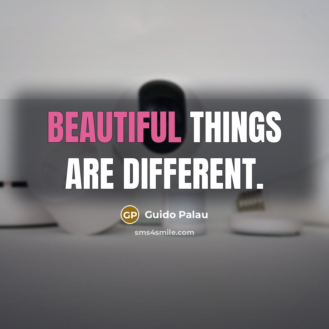 “Beautiful things are different.…” quote by Guido Palau